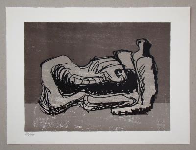 Henry MOORE - Hommage à San Lazzaro, 1975 - Lithographie originale 2