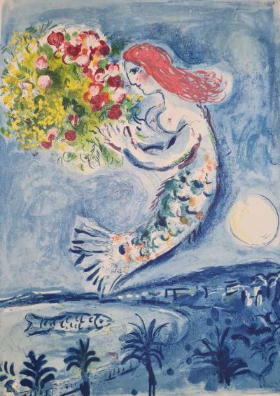 MARC CHAGALL - Baie des Anges, 1962 - Original lithographic poster 2