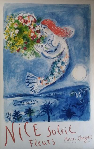 MARC CHAGALL - Baie des Anges, 1962 - Original lithographic poster 2
