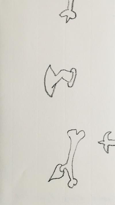 Daniel DEZEUZE - Sans titre, 2012 - Dessin original signé 2
