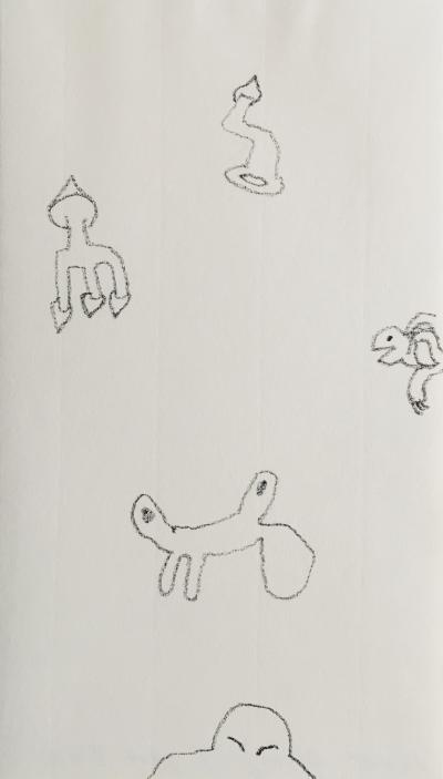Daniel DEZEUZE - Sans titre, 2012 - Dessin original signé 2