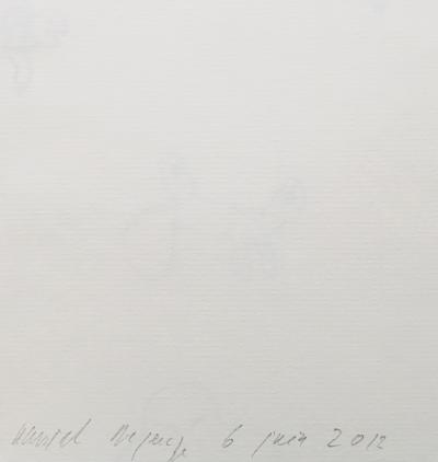 Daniel DEZEUZE - Sans titre, 2012 - Dessin original signé 2