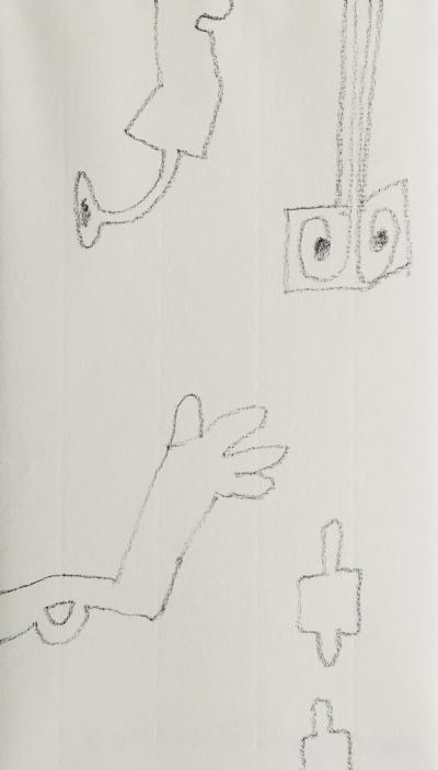 Daniel DEZEUZE - Sans titre, 2012 - Dessin original signé 2