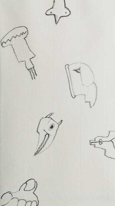 Daniel DEZEUZE - Sans titre, 2012 - Dessin original signé 2