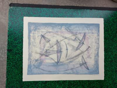 Rufino TAMAYO - Poesia del vuelo, 1958 - Lithographie originale signée au crayon justifiée 2