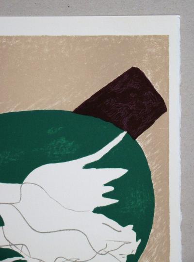 Georges BRAQUE - Oiseau sur fond de X, 1975 - Original lithograph 2