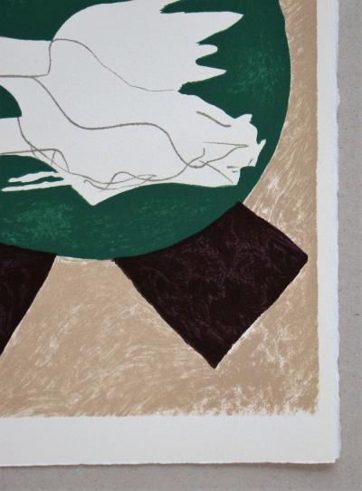 Georges BRAQUE - Oiseau sur fond de X, 1975 - Original lithograph 2