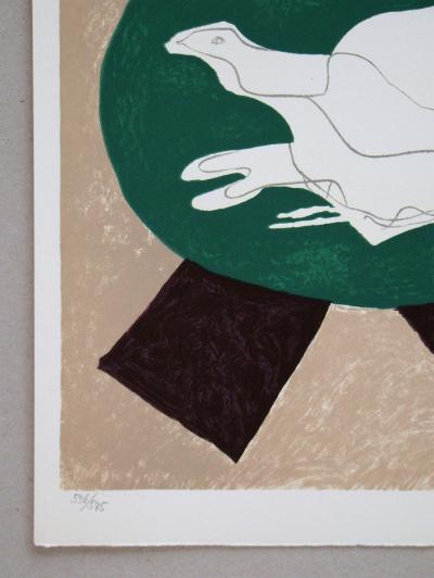 Georges BRAQUE - Oiseau sur fond de X, 1975 - Original lithograph 2