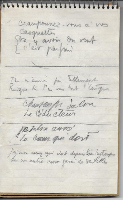 Boris VIAN - Carnet chansons 2