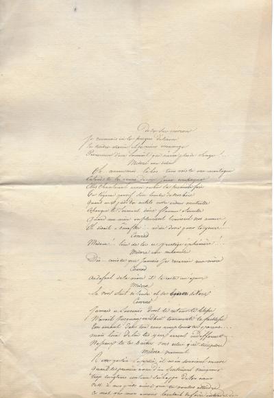 Alexandre DUMAS père - Poème Lord Byron - Manuscrit autographe 2