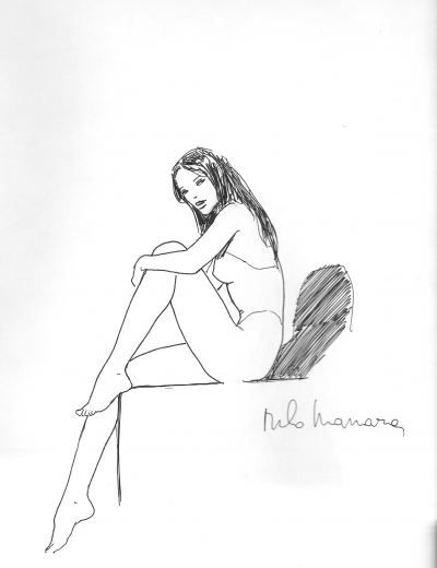 Milo MANARA - Le Piège, 1998 - Dessin signé 2