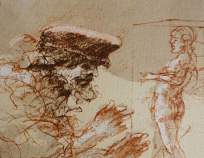 Claude WEISBUCH - Der Sammler - Originallithographie 2