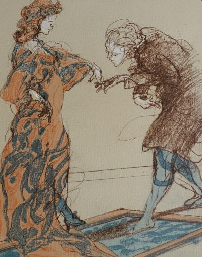 Claude WEISBUCH - Le Gentleman, 1984 - Originallithographie 2