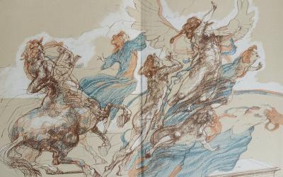 Claude WEISBUCH : la grande célébration, 1984 - Lithographie originale 2