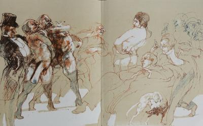 Claude WEISBUCH : Femme offerte - Lithographie originale 2