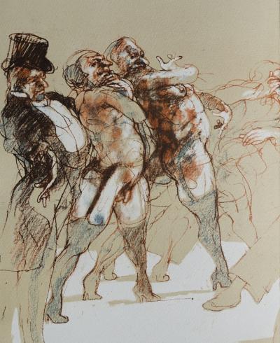 Claude WEISBUCH : Femme offerte - Lithographie originale 2