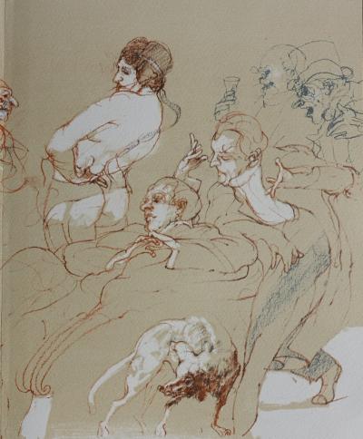 Claude WEISBUCH : Femme offerte - Lithographie originale 2
