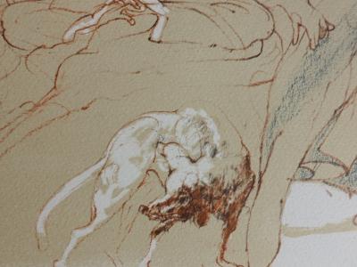Claude WEISBUCH : Femme offerte - Lithographie originale 2