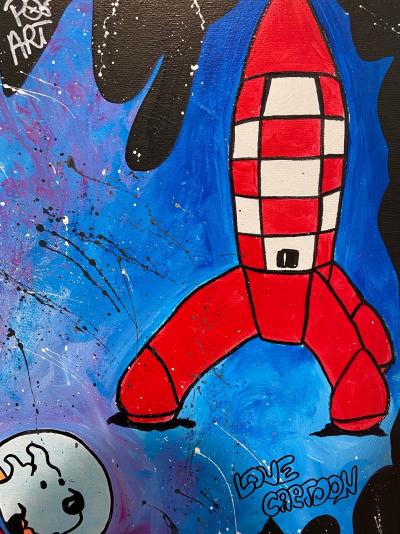Clem$ - Tintin, 2020 - Acrylique sur toile 2