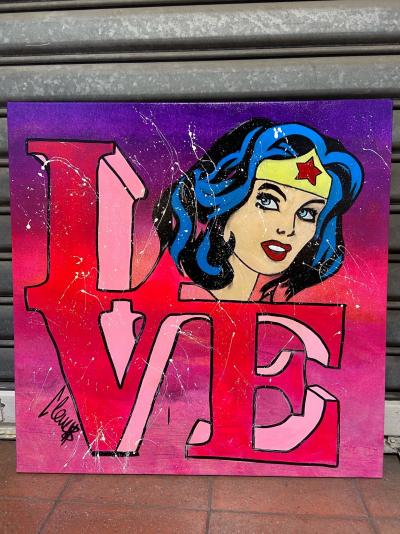 Clem$ - Wonder Woman, 2020 - Acrylique sur toile 2