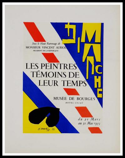 Henri MATISSE (d’après) - les peintres témoins de leur temps, 1959 - Lithographie 2