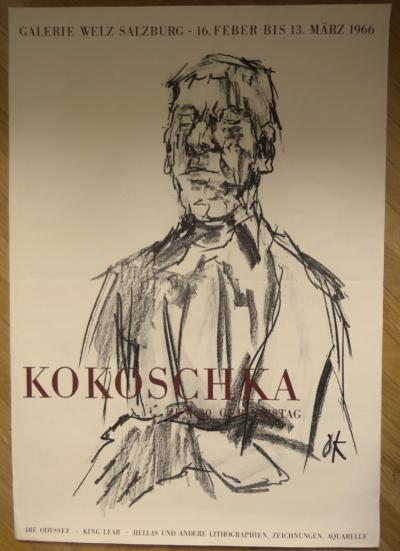 Oskar KOKOSCHKA - Salzburg, 1966 - Affiche originale d’exposition 2