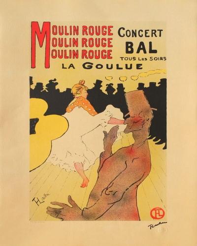 Henri De TOULOUSE-LAUTREC (d’après) - La Goulue au Moulin Rouge II - Lithographie 2