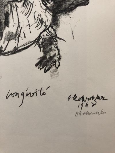 Oskar KOKOSCHKA - Longévité, 1968 - Lithographie signée 2