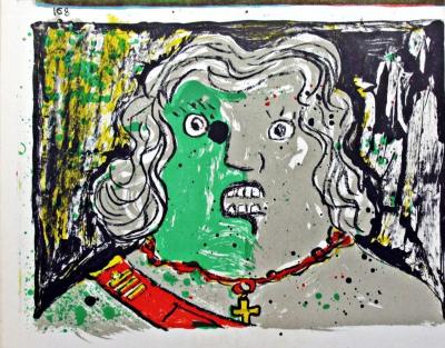 Enrico BAJ - Sans titre - Lithographie 2