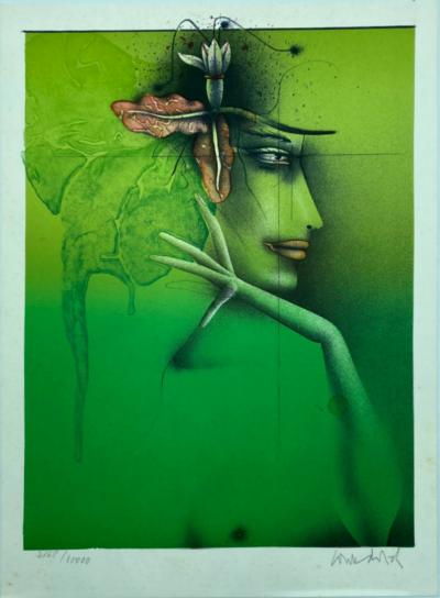Paul WUNDERLICH - Tête de femme - Hand signed lithograph 2