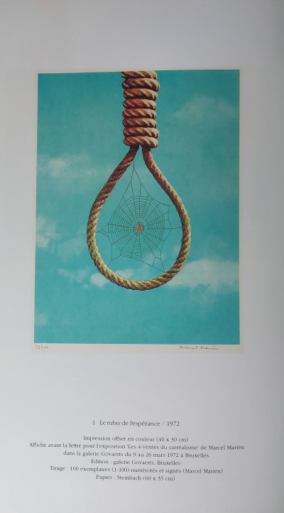 Marcel MARIËN - Le Rubis de l’espérance, 1972 - Impression offset signée au crayon 2