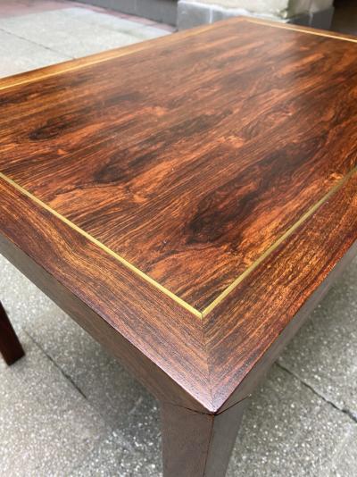 Travail nord américain - Table basse Palissandre laiton, vers 1960 2
