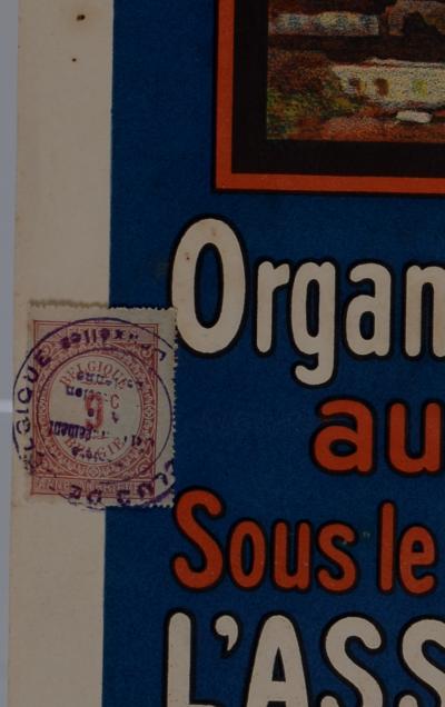 Meeting d'Aviation Ville de Bruxelles, 1910 - Affiche lithographique 2