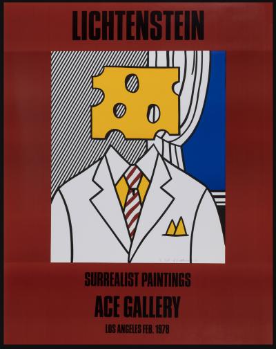 Roy LICHTENSTEIN - Ace Gallery, 1979 - Signé à la main ! Grande première impression originale ! 2