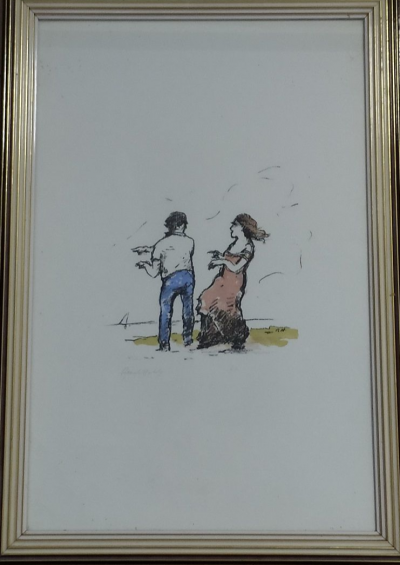 Renato NATALI - Dancers on the beach - Hand signed lithograph 2
