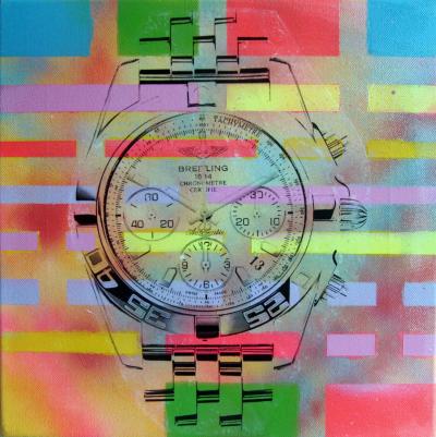 PyB - Breitling chronomat, 2021 - Acrylique sur toile 2