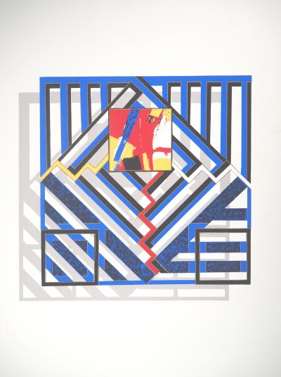 Oscari NIVESE : Jeu d'optique - Sérigraphie originale signée 2