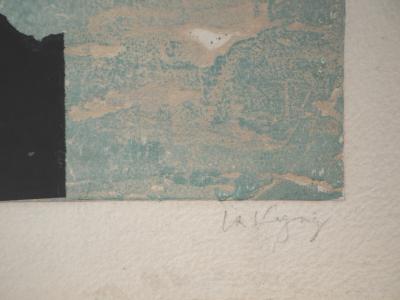 François-Xavier FAGNIEZ : Ange - Gravure en carborundum signée et numérotée 2