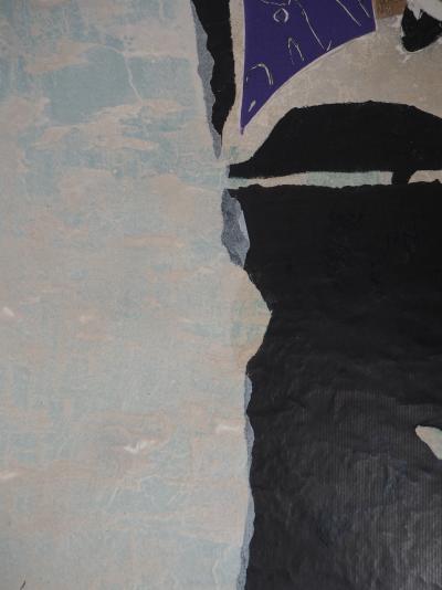 François-Xavier FAGNIEZ : Ange - Gravure en carborundum signée et numérotée 2