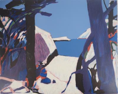 Gabriel GODARD : Bord de mer - Lithographie originale signée 2