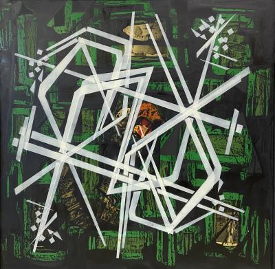 Medaglini - N-OR, 1989 - Technique mixte sur panneau de bois 2