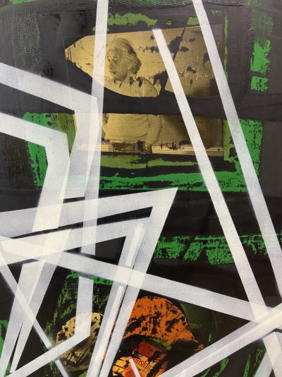 Medaglini - N-OR, 1989 - Technique mixte sur panneau de bois 2
