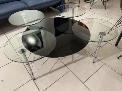 Michel BOYER - Table basse en verre, vers 1990 2