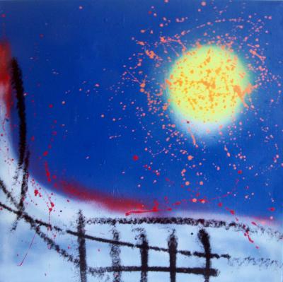 HAYVON - Winter and Sun, 2021 - Technique mixte sur toile 2