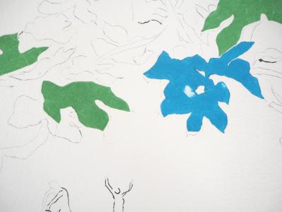 Paul GUIRAMAND : Hommage à Matisse - Gravure en carborundum signée et numérotée 2
