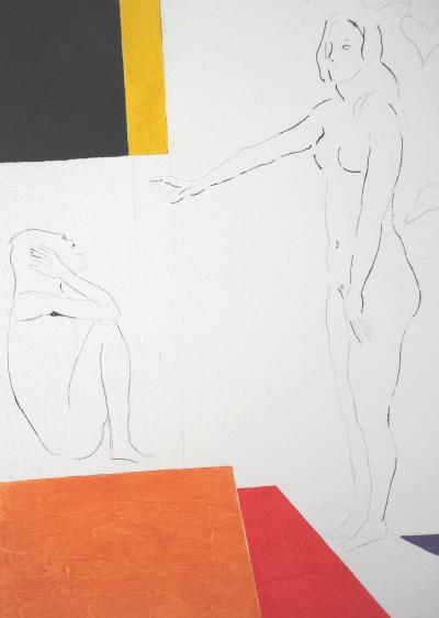 Paul GUIRAMAND : Hommage à Matisse - Gravure en carborundum signée et numérotée 2