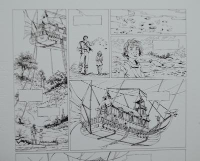 Florence Magnin - Héritage Emilie T04 le rêveur, 2005 - Planche offset signée 2