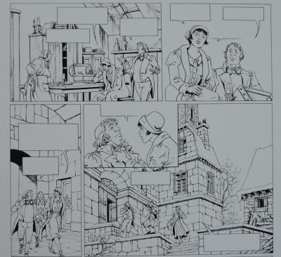 Florence Magnin - Héritage Emilie T03 L’ÉXILÉ, 2004 - Planche offret signée 2