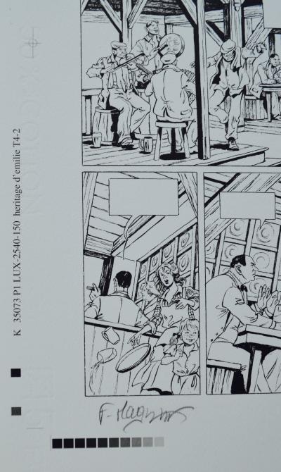 Florence Magnin - Héritage Emilie T04 le rêveur, 2005 - Planche offset signée 2