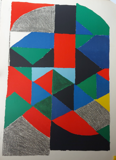 Sonia DELAUNAY - Scottish ou Polyphonie, circa 1960/1979 - Lithographie signée au crayon 2